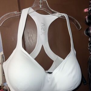 Women's White Sports Bra